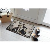 Tapis d'Entrée Chat Gatti con fiori 50x75