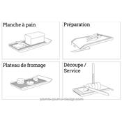 Planche à Découper Originale Multi-Usage Grise