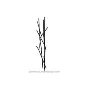 Porte Manteau Mural Design Arbre Latvawall Noir